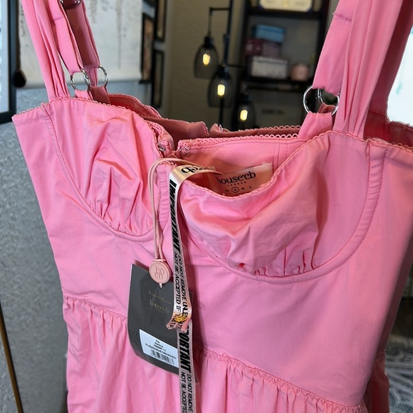 HOUSE OF CB 'Elia' French Pink Midi Sundress NWOT - Picture 10 of 11